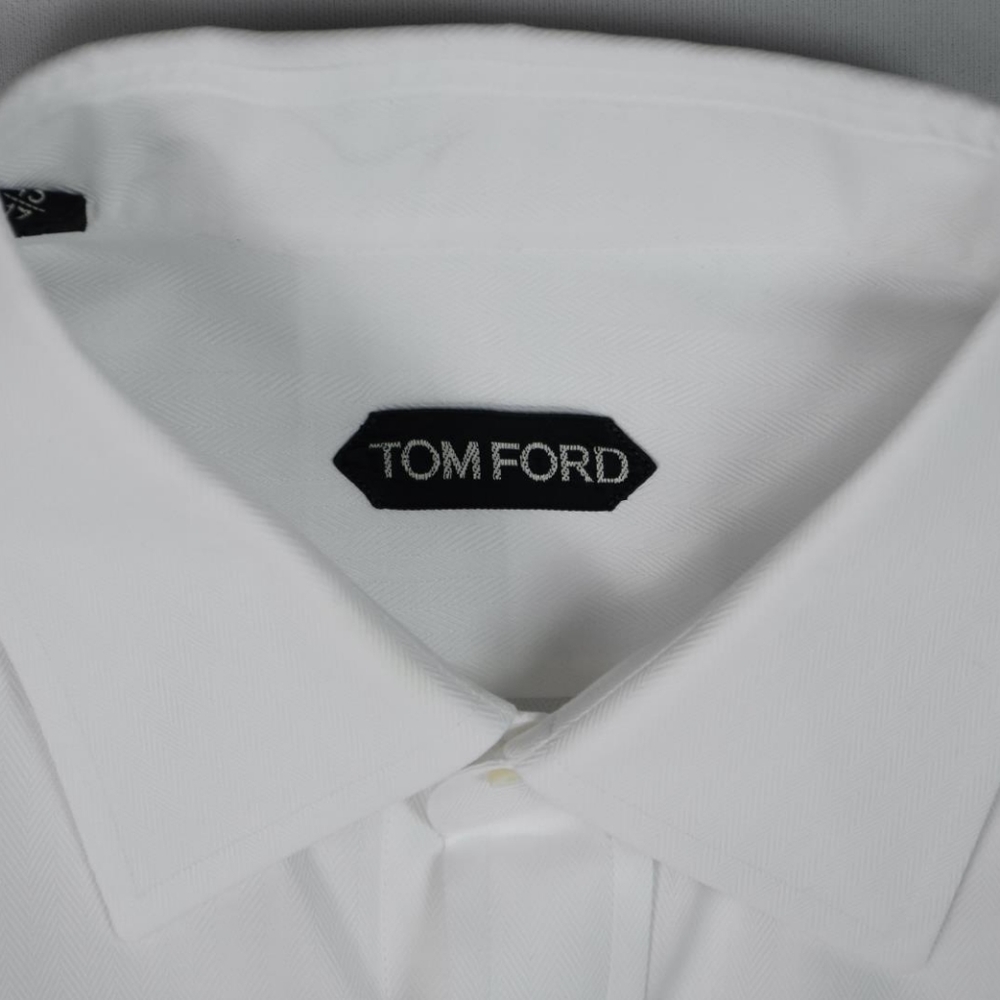 Tom Ford Men's White Cotton Shirt: 17 Mint Condition